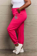 Simply Love Full Size Drawstring DAY YOU DESERVE Graphic Long Sweatpants